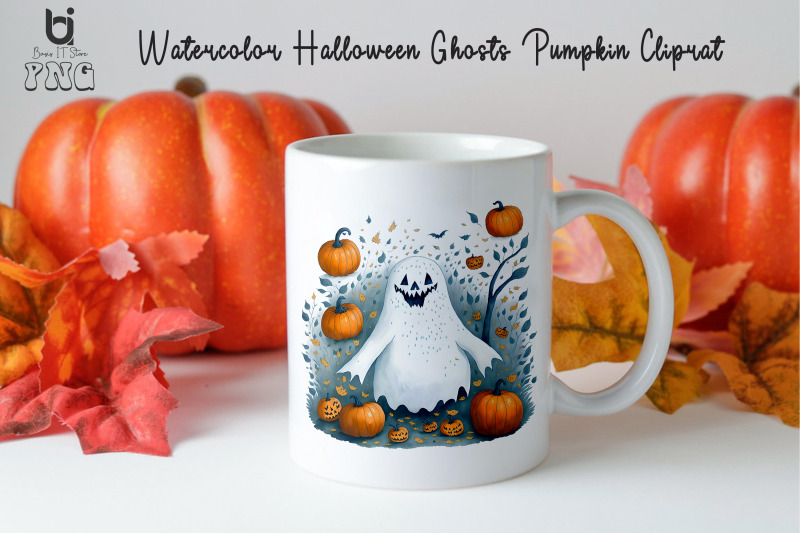 watercolor-halloween-ghosts-pumpkin-cliprat-mug-sublimation