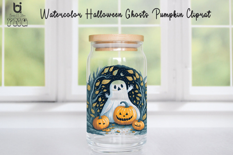 watercolor-halloween-ghosts-pumpkin-cliprat-mug-sublimation