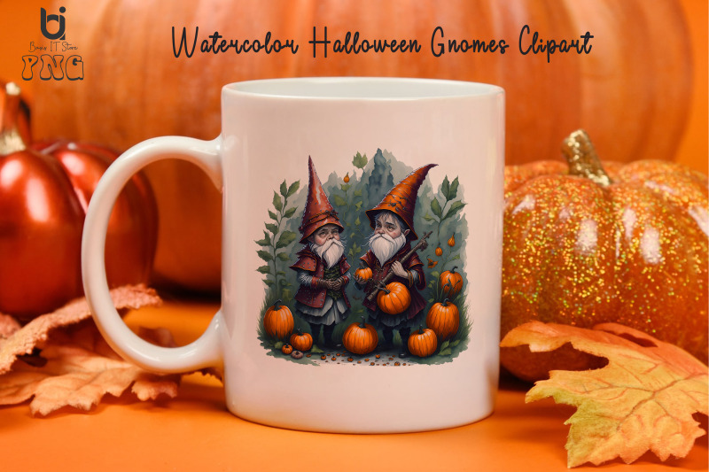 watercolor-halloween-gnomes-clipart-mug-sublimation-design