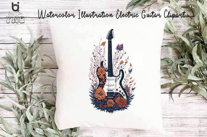 watercolor-illustration-electric-guitar-clipart-mug-sublimation-desig