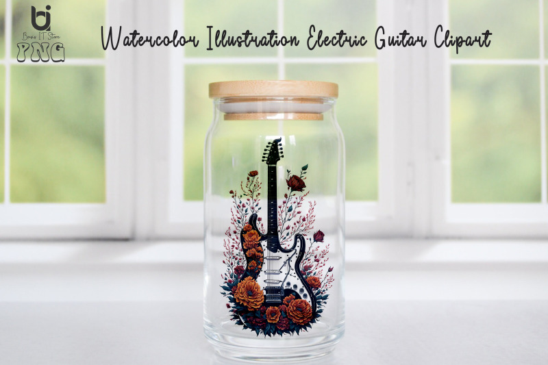 watercolor-illustration-electric-guitar-clipart-mug-sublimation-desig