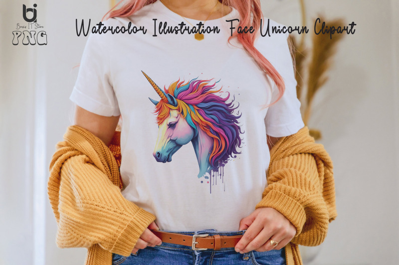 watercolor-illustration-face-unicorn-clipart-unicorn-design