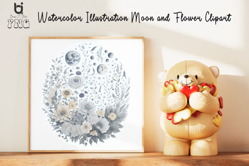 watercolor-illustration-moon-and-flower-clipart-mug-design