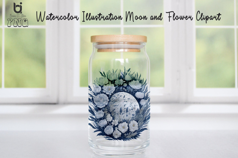 watercolor-illustration-moon-and-flower-clipart-mug-design