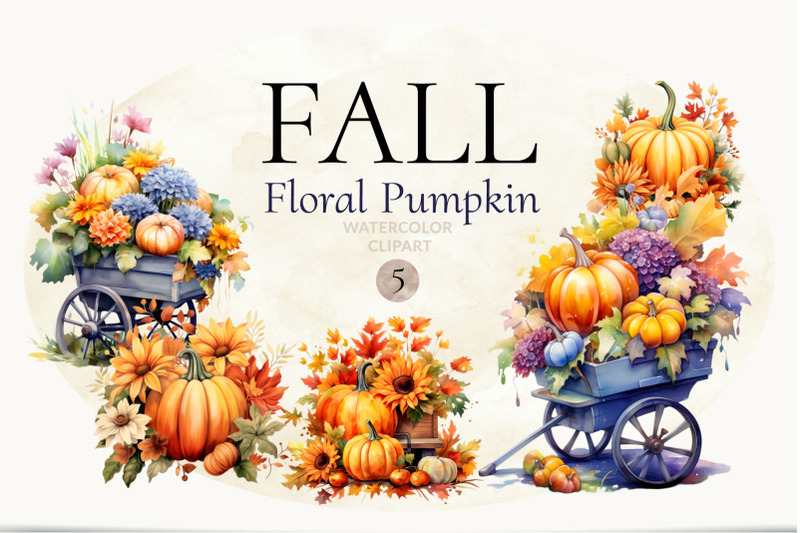 fall-floral-pumpkin-clipart