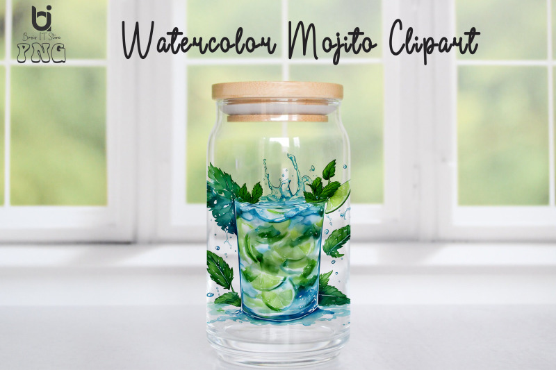 watercolor-mojito-clipart-mug-sublimation-png-design