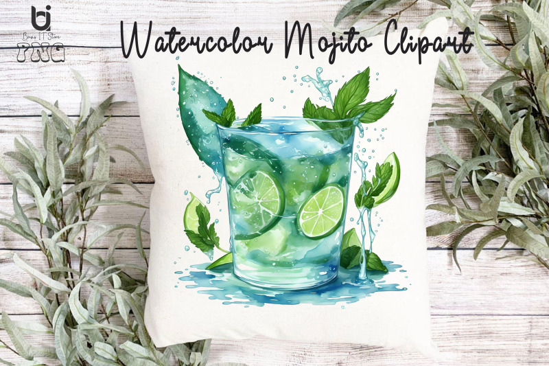 watercolor-mojito-clipart-mug-sublimation-png-design