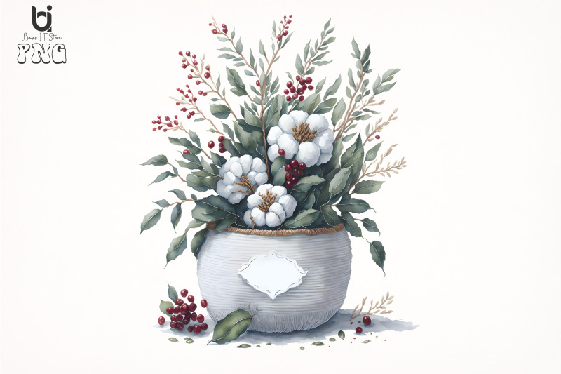 watercolor-new-year-christmas-knitted-planter-clipart