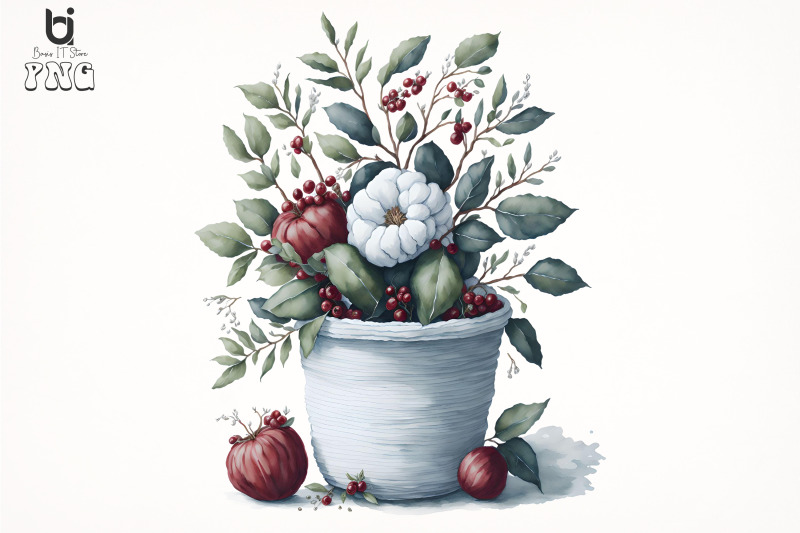 watercolor-new-year-christmas-knitted-planter-clipart