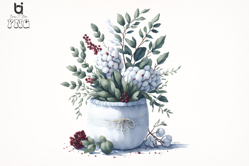 watercolor-new-year-christmas-knitted-planter-clipart