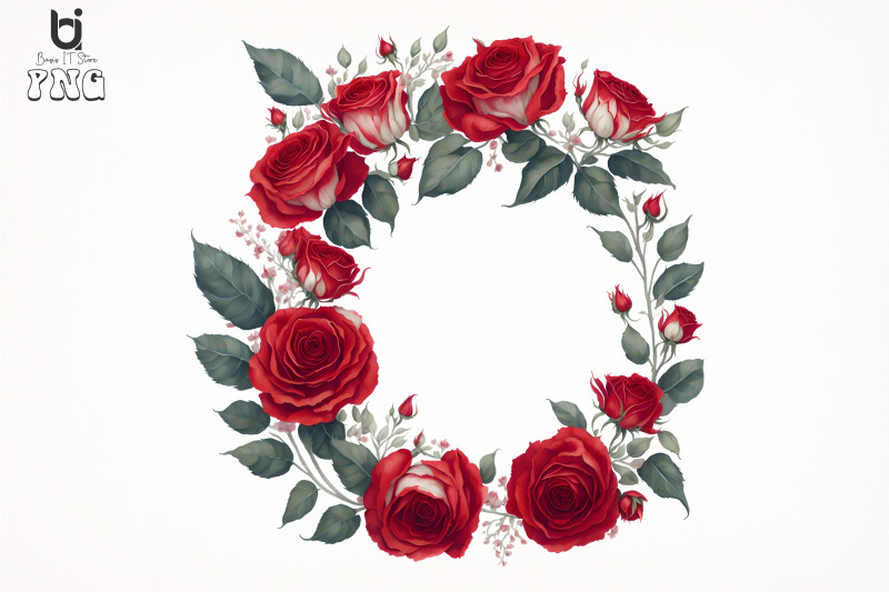 watercolor-red-roses-wreath-red-roses-sublimation-design