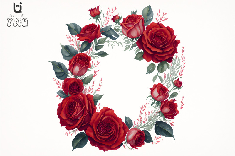watercolor-red-roses-wreath-red-roses-sublimation-design