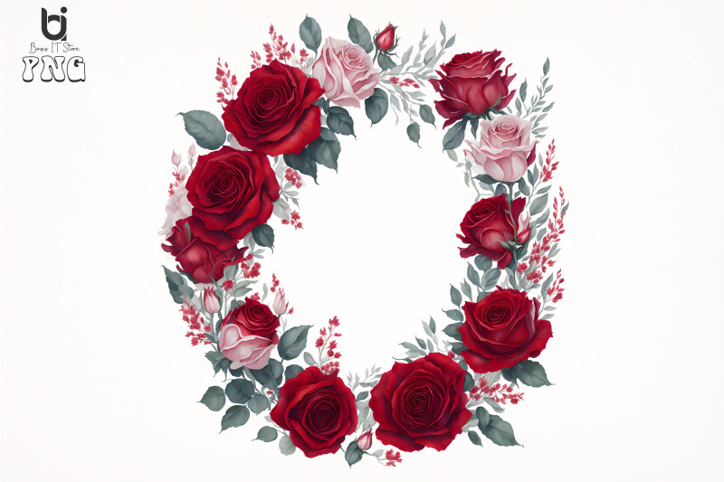 watercolor-red-roses-wreath-red-roses-sublimation-design