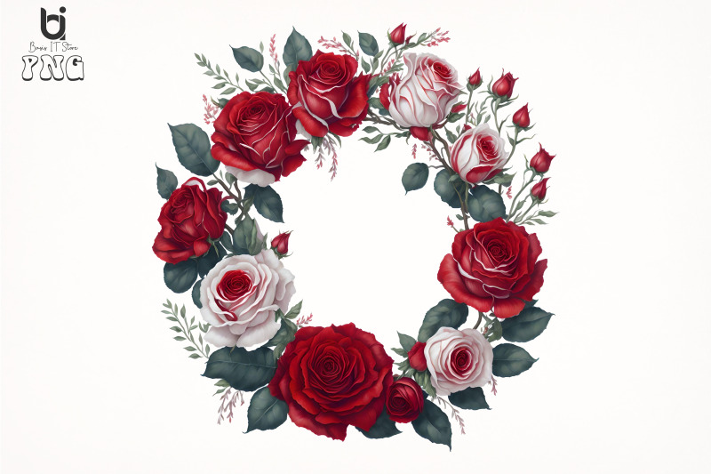 watercolor-red-roses-wreath-red-roses-sublimation-design