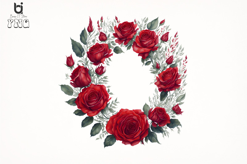 watercolor-red-roses-wreath-red-roses-sublimation-design