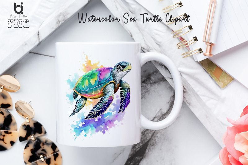 watercolor-sea-turtle-clipart-mug-sublimation-design