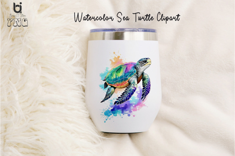 watercolor-sea-turtle-clipart-mug-sublimation-design