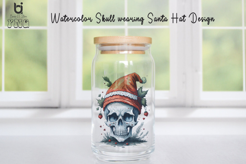 watercolor-skull-wearing-santa-hat-design-christmas-mug-png