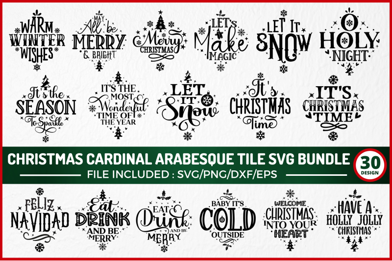 christmas-arabesque-tile-svg-bundle