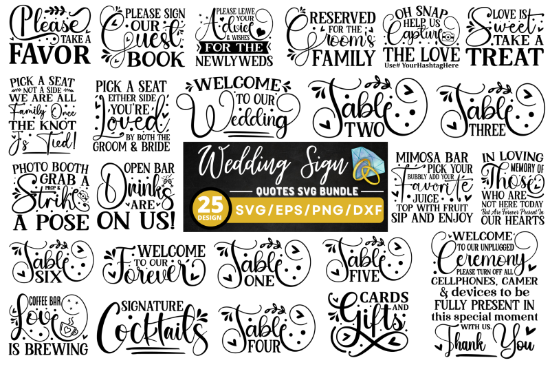 wedding-sign-svg-bundle