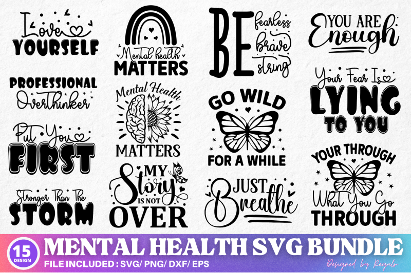 mental-health-svg-bundle