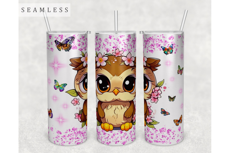 baby-owl-tumbler-wrap-20oz-skinny-tumbler-sublimation-design