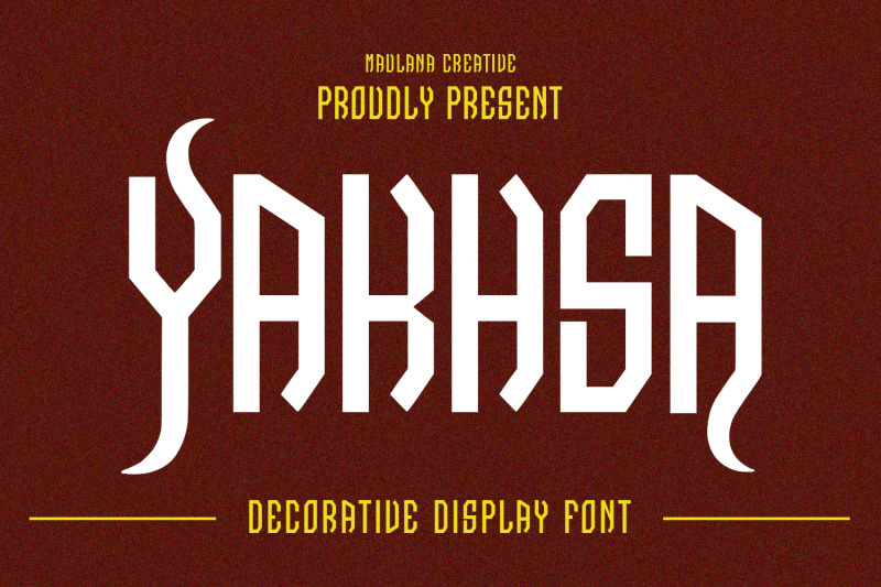 yakhsa-decorative-display-font