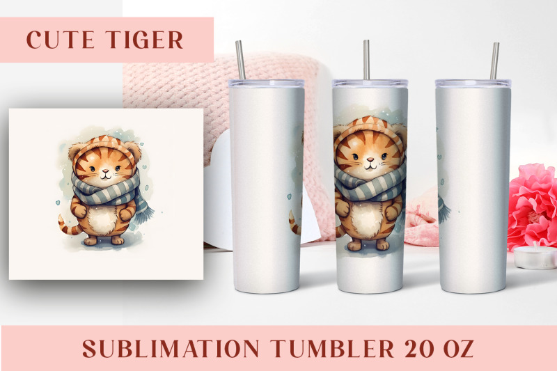 watercolor-cute-tiger-tumbler-wrap-20-oz