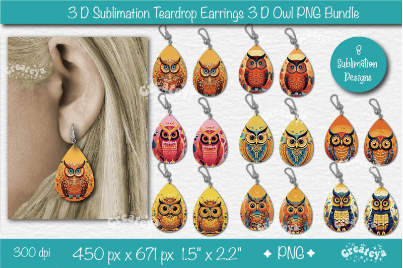 3d-earring-sublimation-bundle-3d-teardrop-earring-3d-effect-owl-sublim