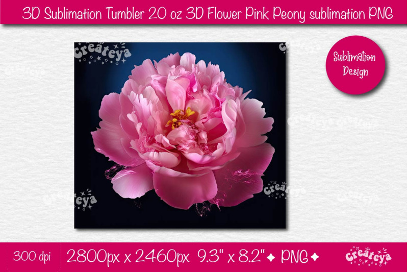 3d-flower-tumbler-3d-pink-peony-3d-sublimation-tumbler-wrap-20-oz-sub