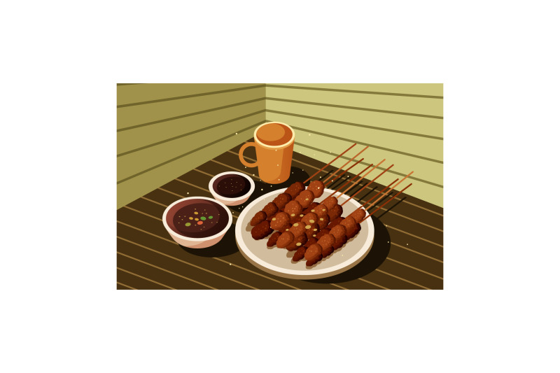 satay-indonesian-food-illustration