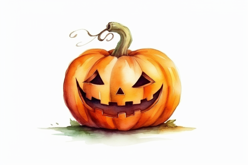 watercolor-halloween-pumpkin