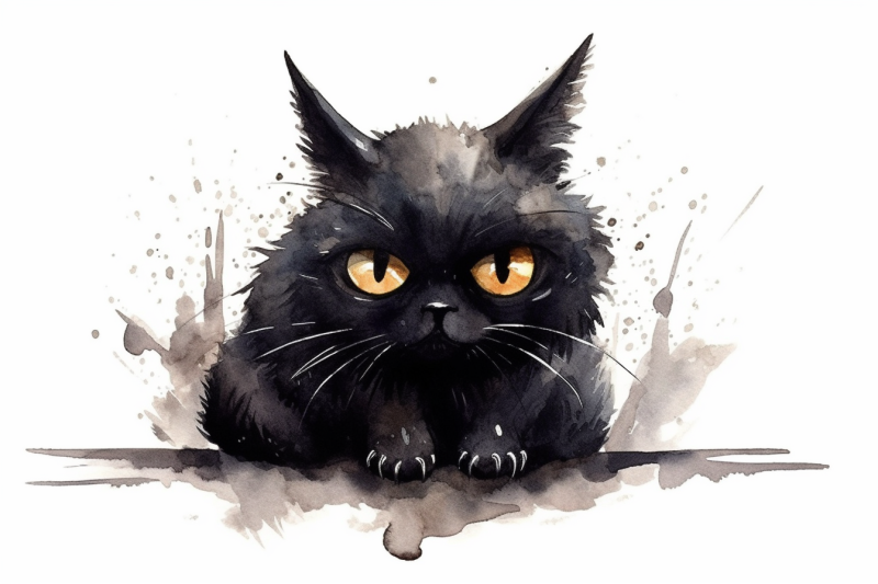 watercolor-halloween-black-cat