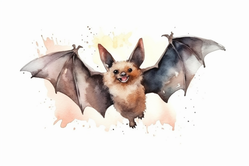 watercolor-halloween-bat