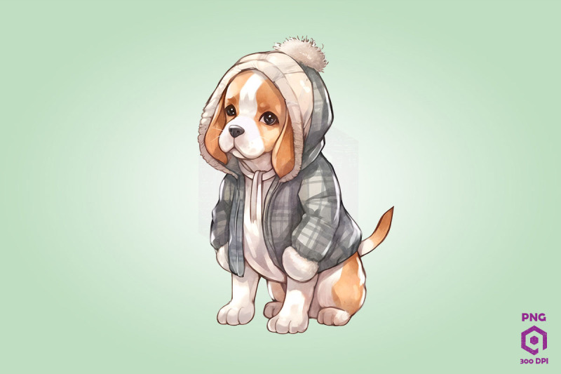 cozy-beagle-dog-clipart