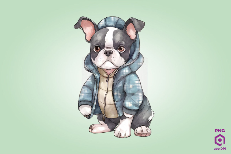 cozy-boston-terrier-dog-clipart