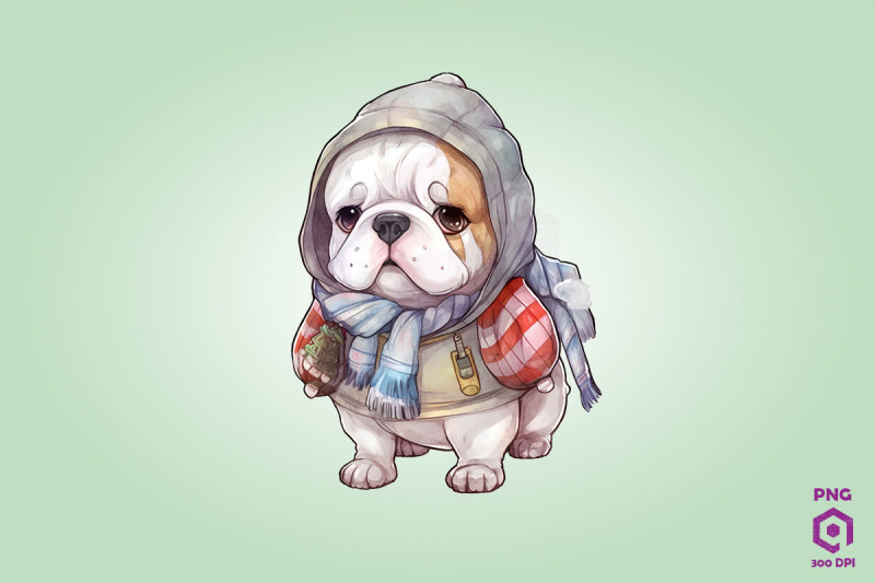 cozy-bulldog-dog-clipart