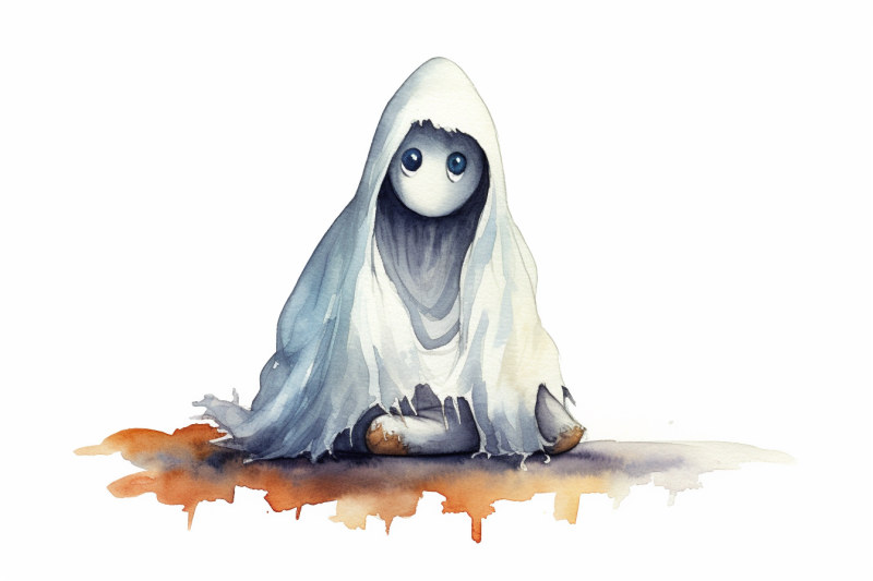 watercolor-halloween-ghost