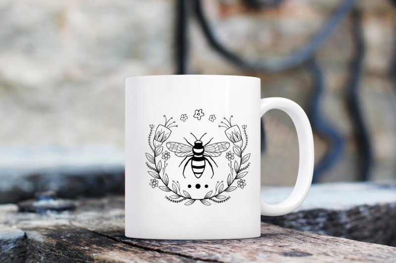 bee-with-flower-svg-bundle