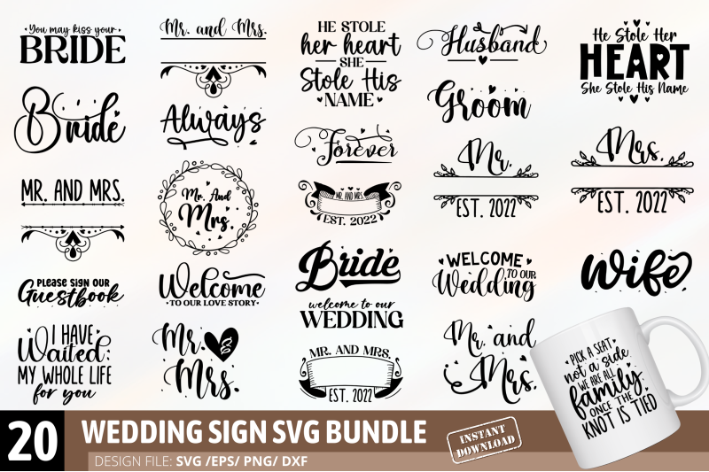 wedding-sign-svg-bundle