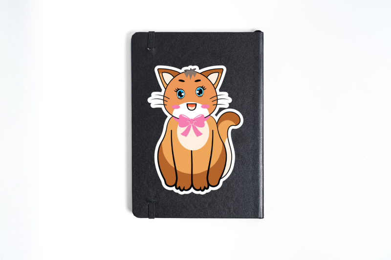 cute-cats-cartoons-stickers-bundle