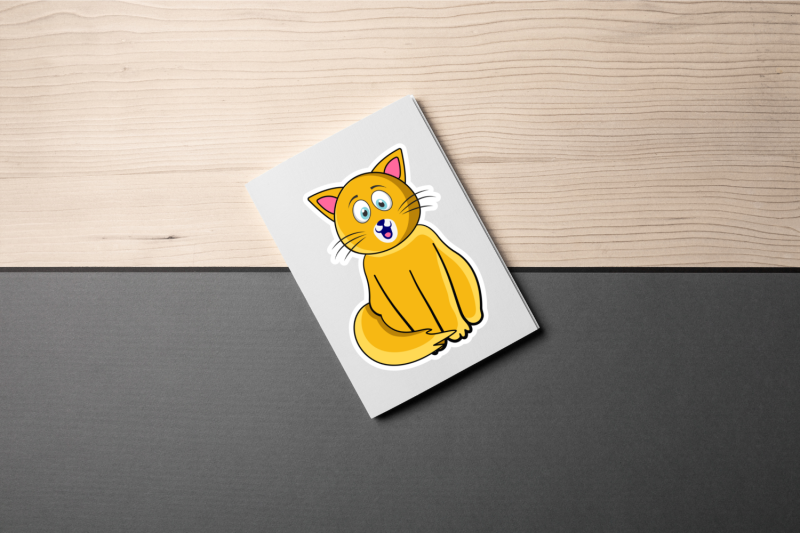 cute-cats-cartoons-stickers-bundle