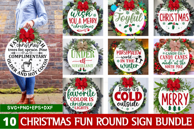 christmas-fun-round-sign-bundle