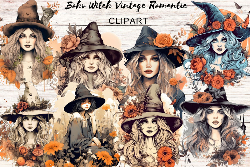 boho-witch-vintage-romantic-clipart-sublimation