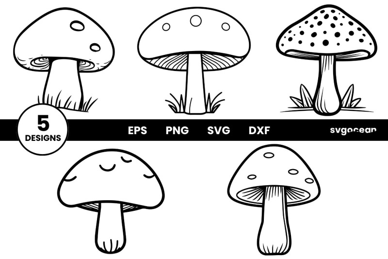 mushroom-svg-bundle-illustration-cut-files