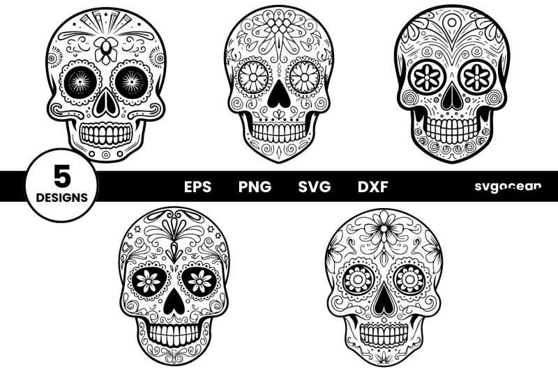 sugar-skull-svg-bundle-mandala-cut-file