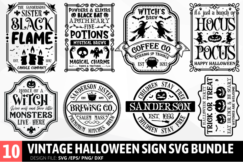 halloween-sign-svg-bundle