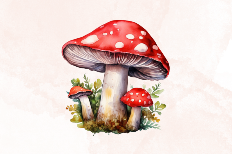 watercolor-mushrooms-clipart-sublimation