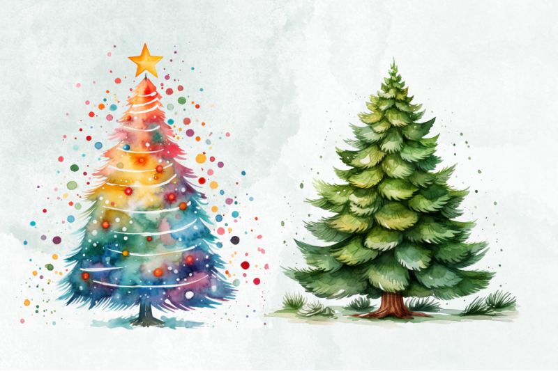 christmas-tree-watercolor-clipart