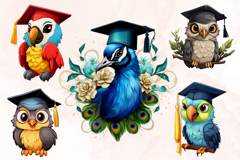 cute-graduation-birds-stickers